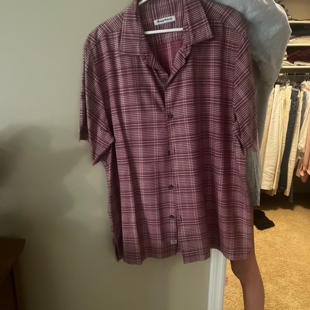 Tommy Bahama Red Button Up
